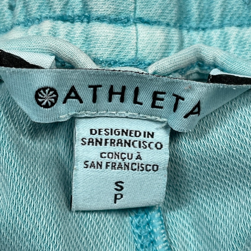 Athleta Light Teal Athletic Drawstring Shorts - Picture 5 of 8